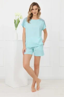 Piżama damska krótki rękaw, krótkie spodnie Sensual
